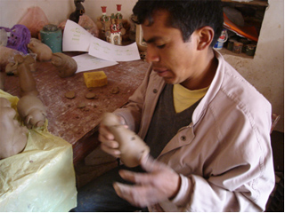 Artisan Making Ceramic Nativities AY-artisan-2