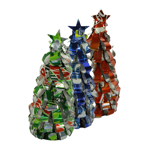 Recycled Juice Wrapper Minature Trees Handmade in the PhilippinesFair Trade 