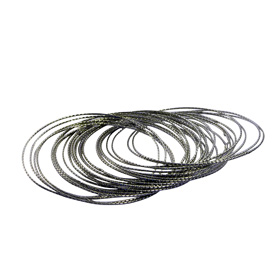 Interwoven Silver Bangle handmade by artisans in India
