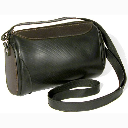 Rosy Recycled Tire Shoulder Bag from El Salvador Fair Trade