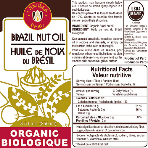 All Natural Organic Brazil Nut Oil Products from Peru Fair Trade