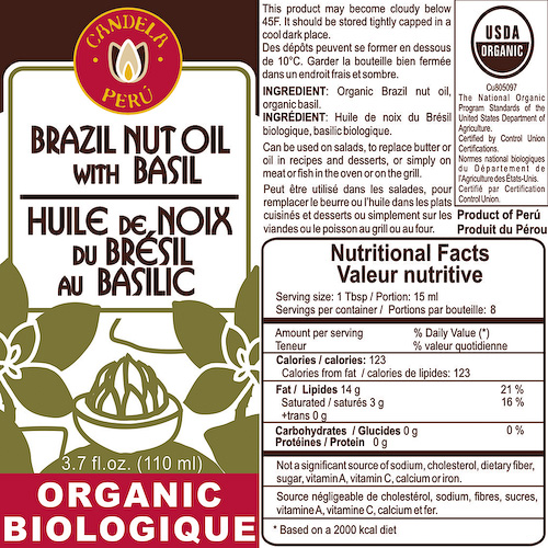 All Natural Organic Brazil Nut Oil Products from Peru Fair Trade
