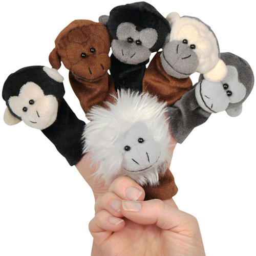 Monkey finger puppet sales